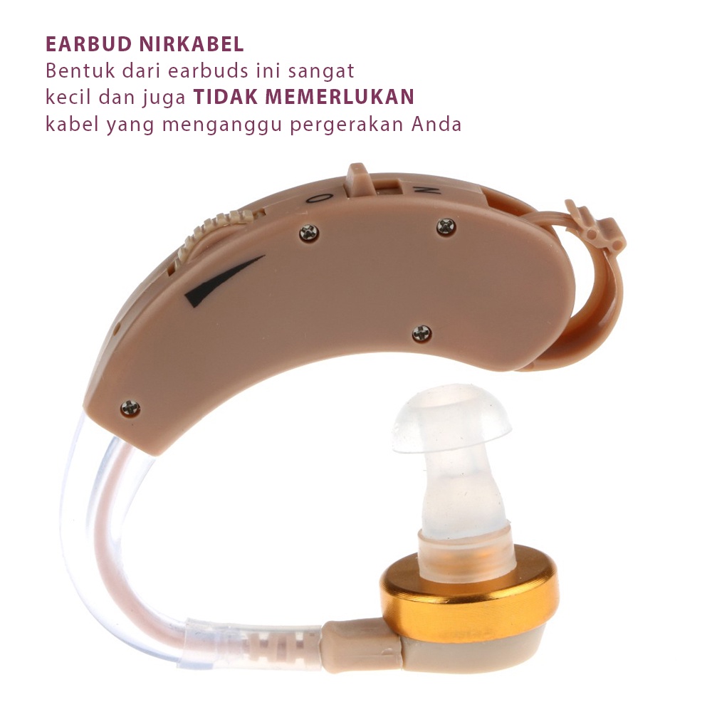 Alat Bantu Dengar Telinga Tuli Orang Tua Hearing Aid Pengeras Suara Tanpa Kabel Penguat Suara Untuk Mendengar