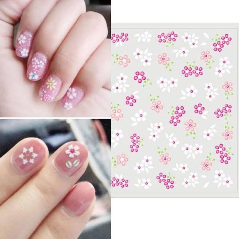 stiker kuku 3d sticker nail art gold edition