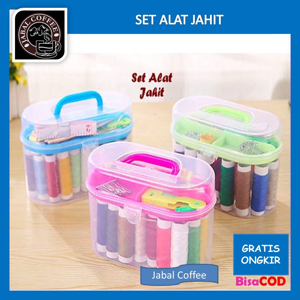 Set Alat Jahit Box / Set Alat Jahit / Set Alat Jahit / Set Peralatan Benang Jarum