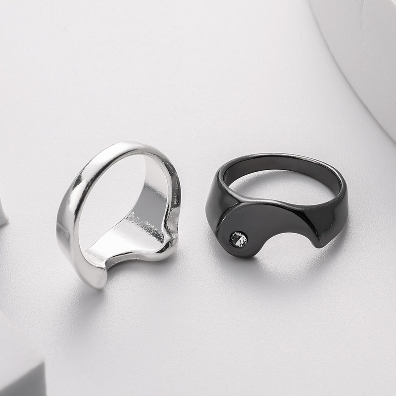 Cincin Jari Desain Yin Yang Tai Chi Bagua Gaya Punk Untuk Pria Dan Wanita