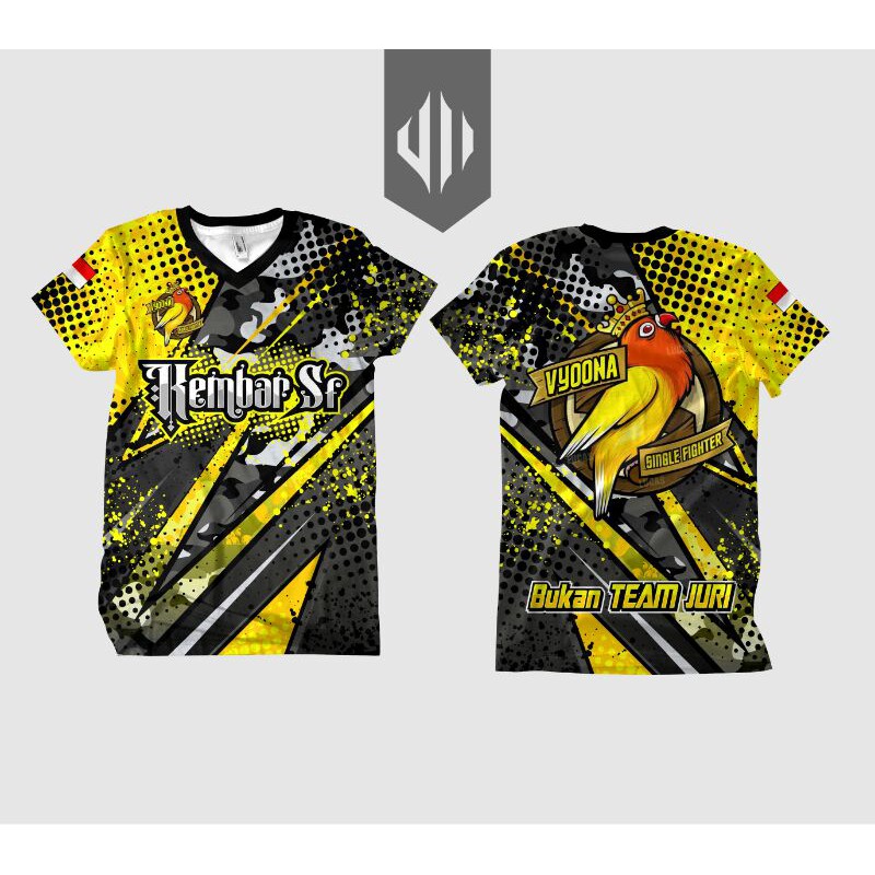 kaos jersey single fighter , kicau mania , lovebird , custom