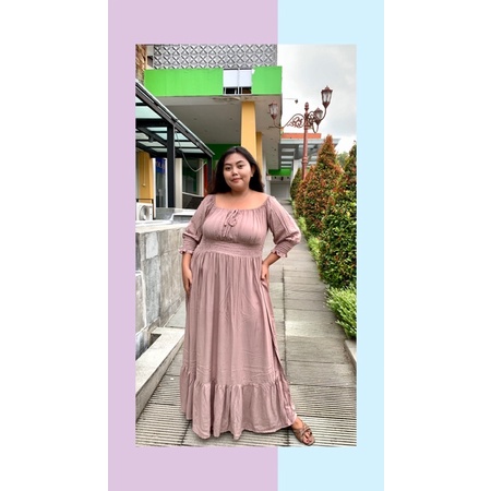 HANA LONGDRESS BIGSIZE / DRESS JUMBO/ XXL XXXL DRESS NATAL JUMBO DRESS PESTA