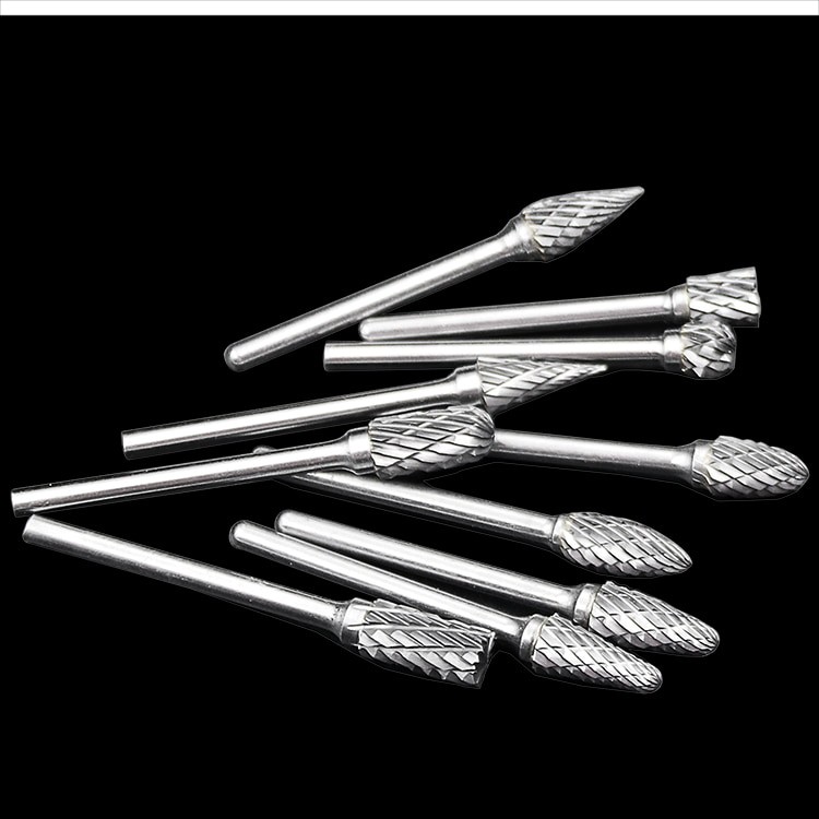 Mata Bor Tungsten Carbide Cone Spiral 1/8 Inch 10 PCS