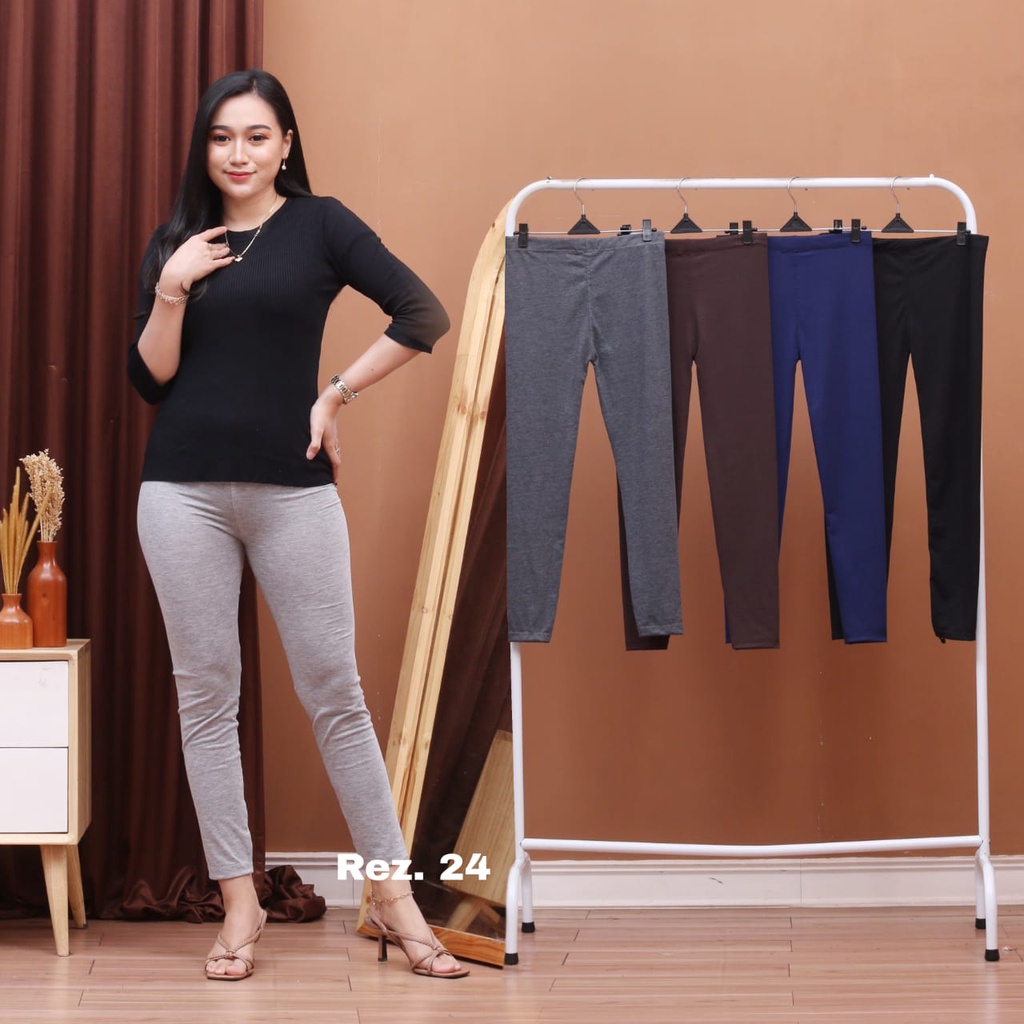 LEGGING KAIN KAOS PANJANG STANDART / JUMBO / SUPER JUMBO WANITA KEKINIAN