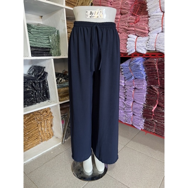 Celana Kulot Wanita Crinkle Premium JUMBO XXL - Celana Wanita Highwaist Loose Cullote Pants
