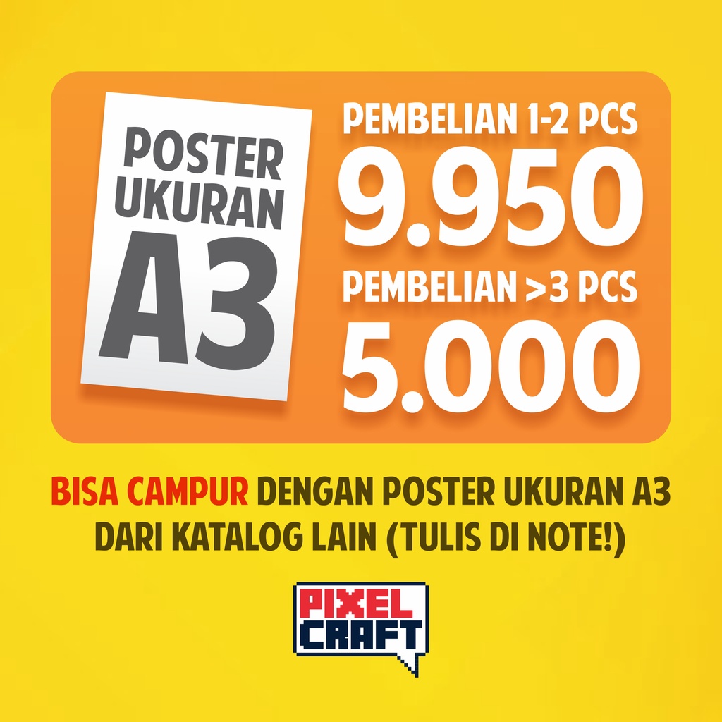 Poster Dinding Anime HAIKYUU Size - A3