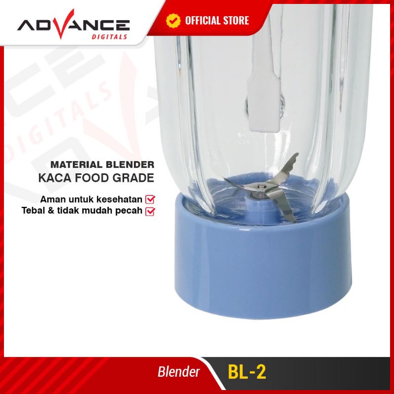 Advance Blender Jus Tabung Kaca BL-2 1,5 Liter