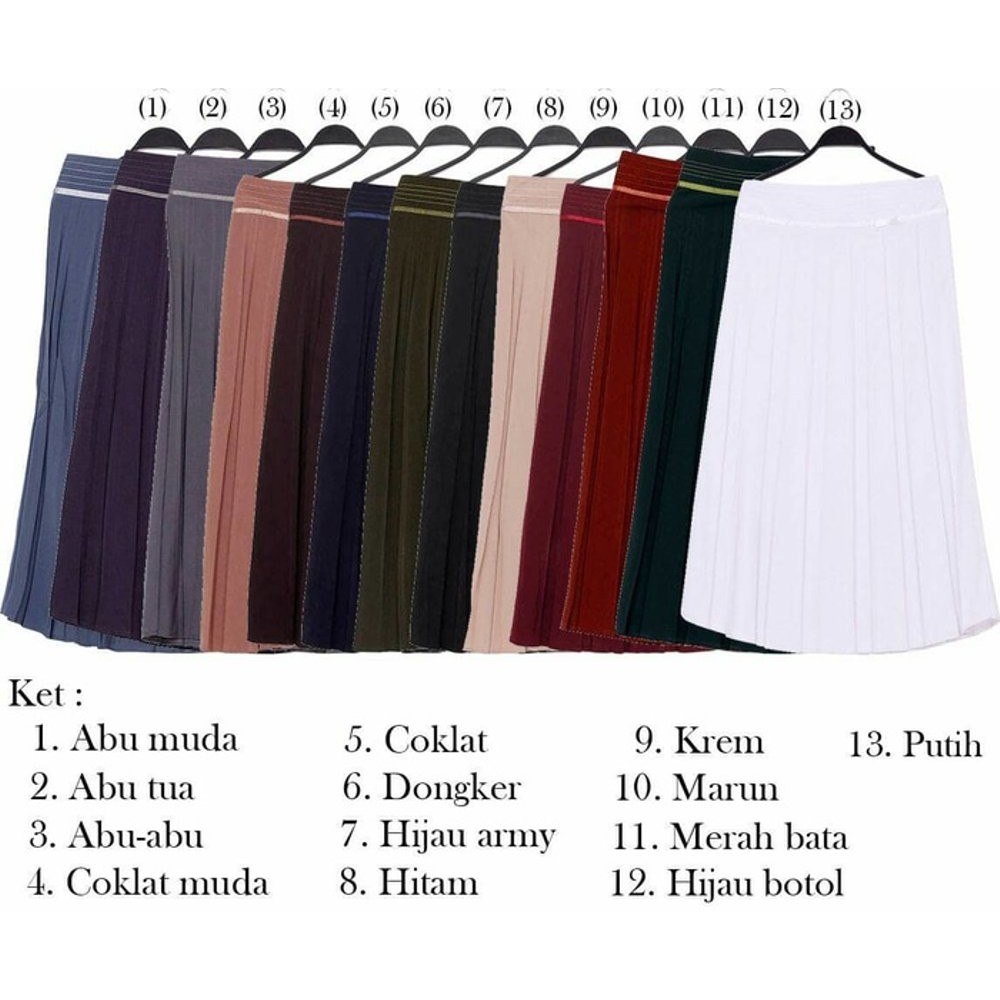 Wow Stok Terbatas Rm1142 Rok Kerja Kantor Panjang Muslimah Hitam Bagus