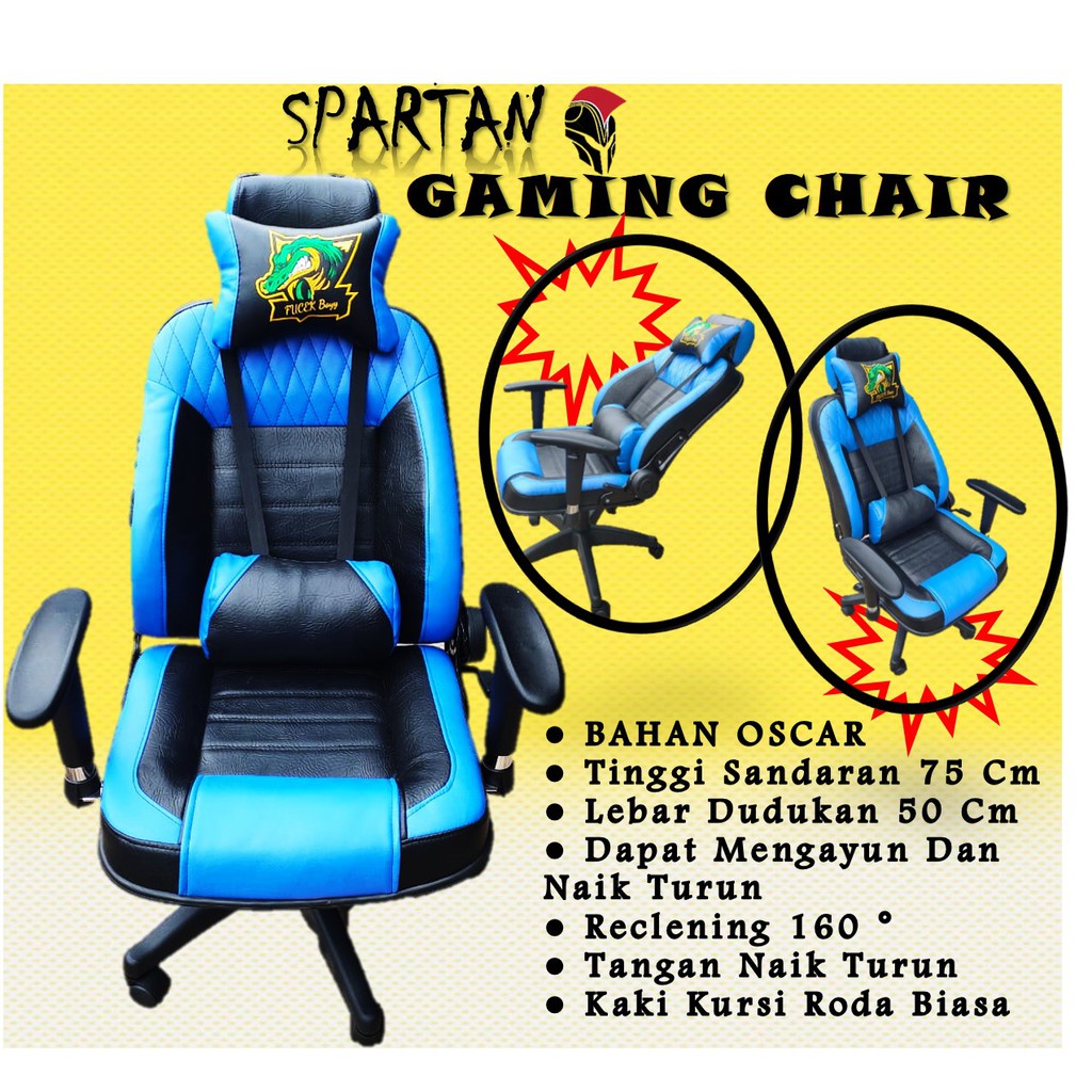 Obral Kursi Gaming Spartan Reclening, Gamer, Kekinian, Termurah Dibekasi, Costume