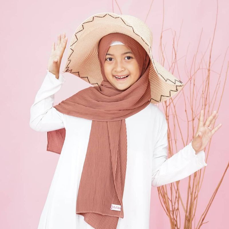 PASHMINA PLISKET ANAK HYGET 150X45CM