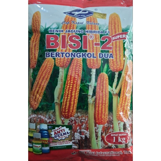 Benih Jagung BISI 2 Bibit Jagung Bertongkol 2 Kemasan 1 Kg