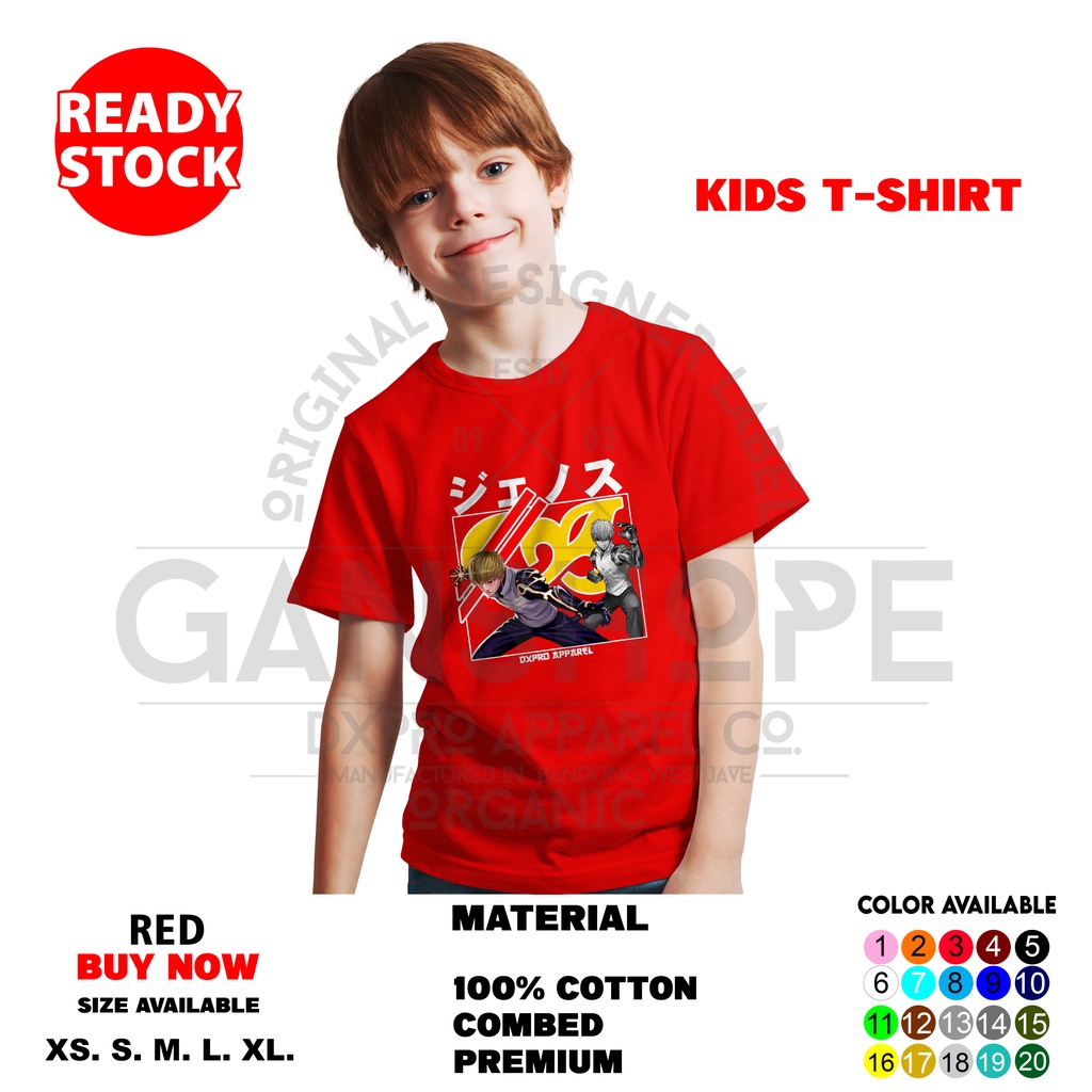 T-SHIRT KIDS ANIME ONE PUNCH MAN DEMON CYBORG