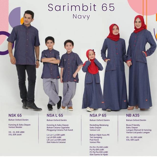  BAJU  COUPLE  KELUARGA MUSLIM LEBARAN 2021  TERBARU  