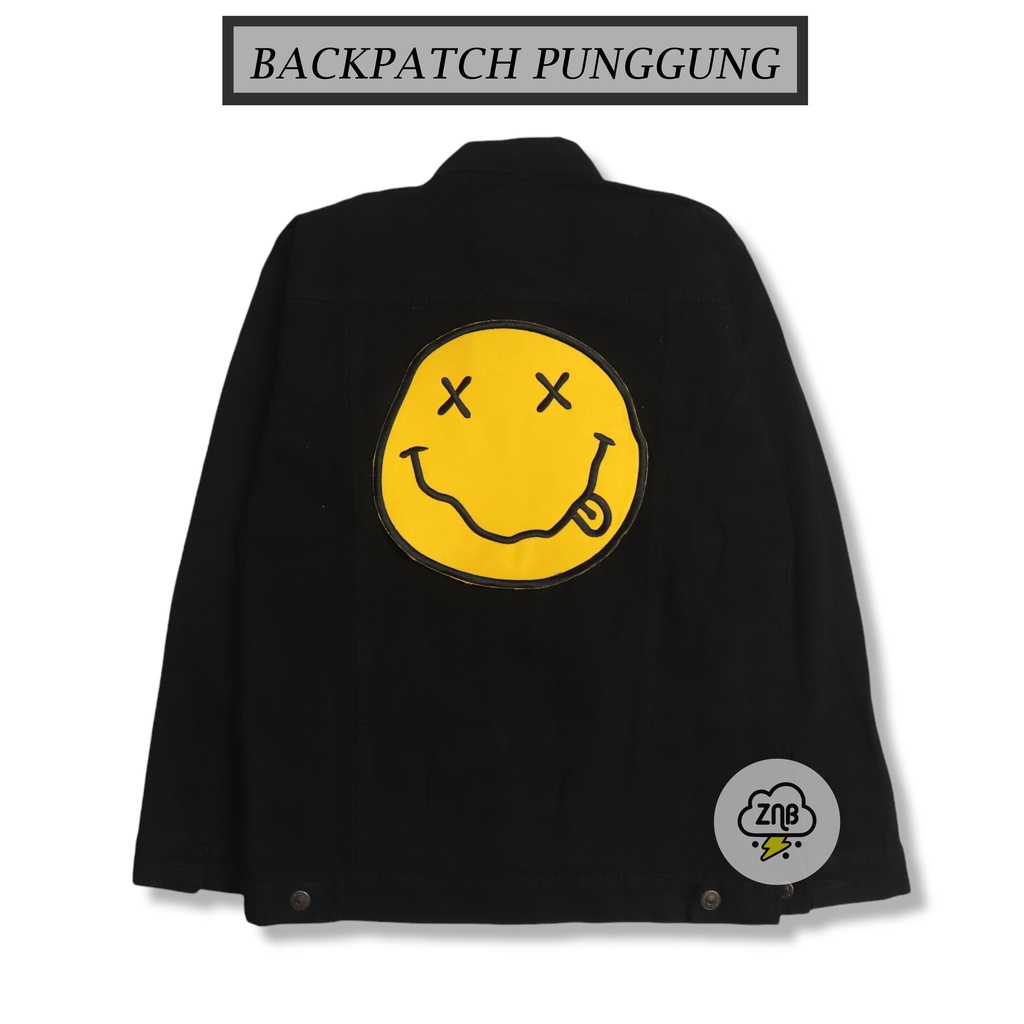 Patch nirvana emblem nirvana backpatch nirvana tempelan jaket nirvana patch musik terlaris dan best quality