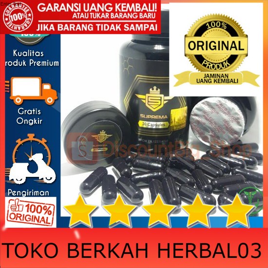 100% ASLI Suprema Asli Original Obat Pembesar Pria Tahan Lama Permanen ASLI original 100% OBAT kuat-
