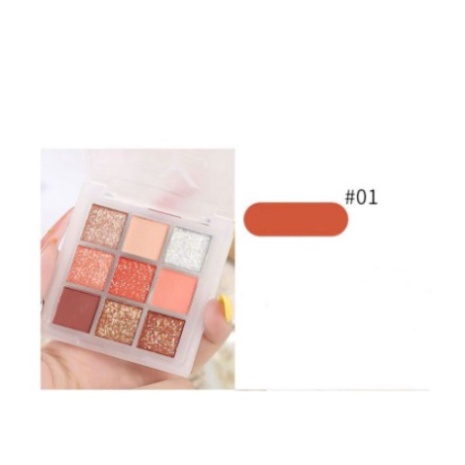 LAMEILA Glitter Eyeshadow Palette 9 warna Rumah Cantik 354 Medan Makeup Beauty Cosmetics Lameila LM-5099 / LM 5099 / LM5099 Kosmetik Mata Palet Eye Shadow