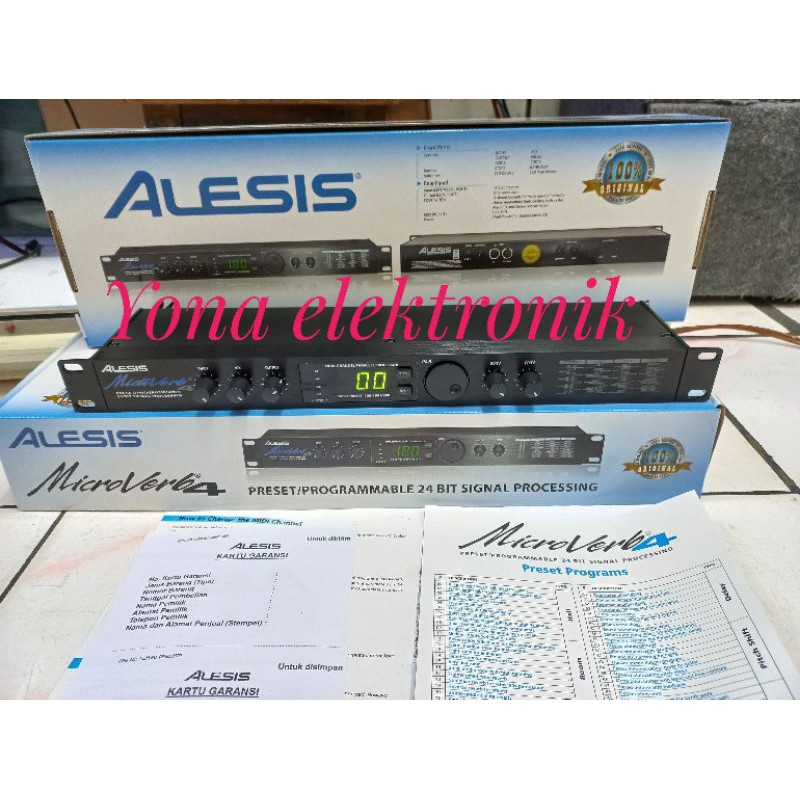 effect vocal alesis microverb 4 kuping besi