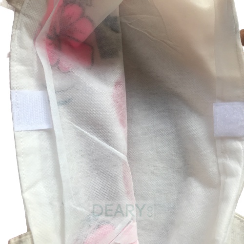 TOTE BAG BALI WARNA NATURAL WHITE MOTIF KHAS BALI