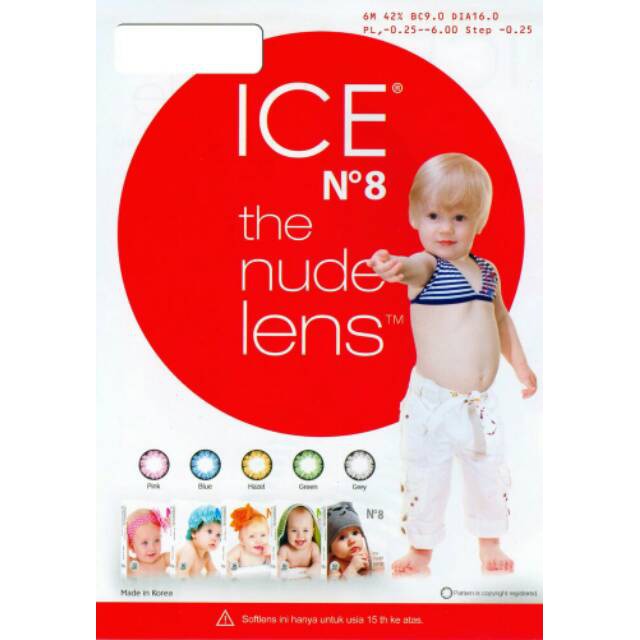 Softlens ICE N8 NORMAL BIG EYES 16MM