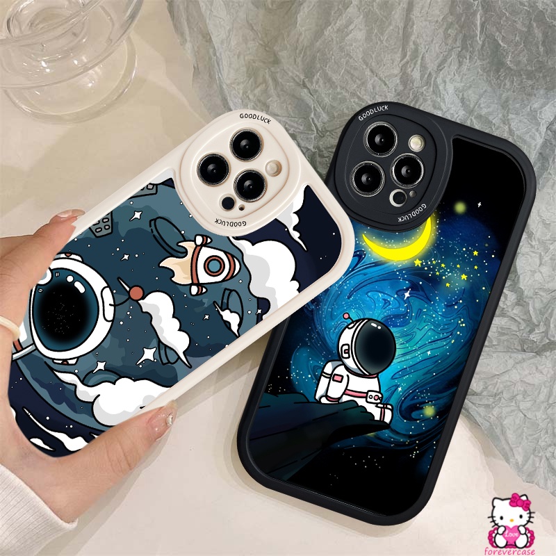 Casing TPU Redmi 9 9A 9T 9C NFC 10A 10C 10 Redmi Note 8 9 9s 11 10s 10Pro Note 10Pro 9Pro 10Pro Motif Kartun NASA