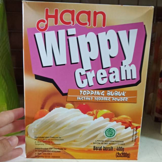 

Haan wippy cream topping bubuk instant powder 2 x 200 gr