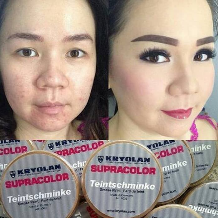 [BEST SELLER] supracolor kryolan foundation isi mirip kokuryu kemasan jar 5 ml sample BURUAN