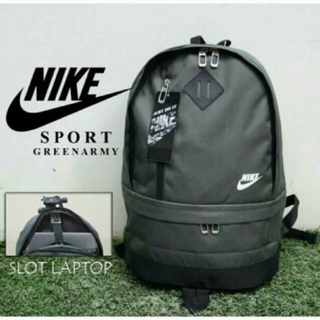 Tas Sekolah Ransel Backpack Cowok Cewek SMP SMA SD SMU Murah Kent Codora Nike Sport Murmer Abu Kanvas