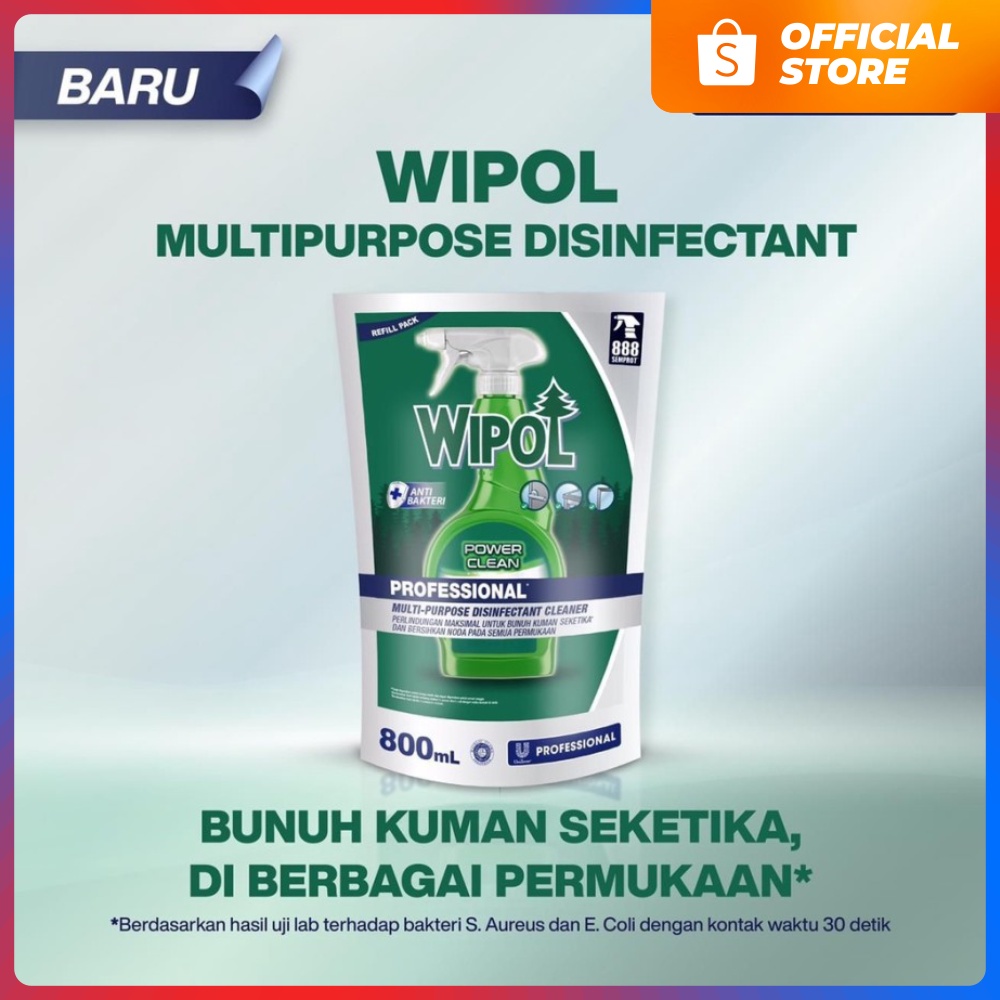 WIPOL - 2In1 Spray Disinfektan Pembersih Serbaguna REFILL 800ml