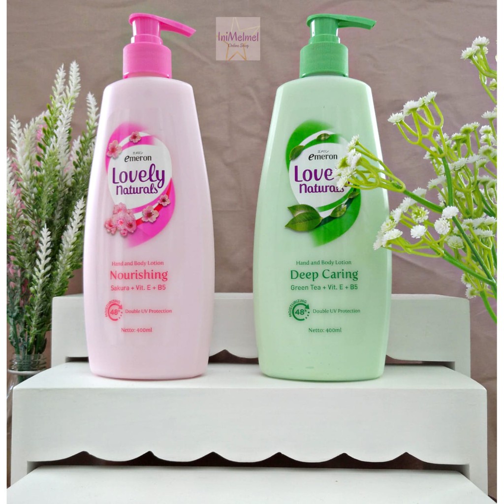 Jual EMERON LOVELY NATURAL BODY LOTION NOURISHING 400ML Indonesia