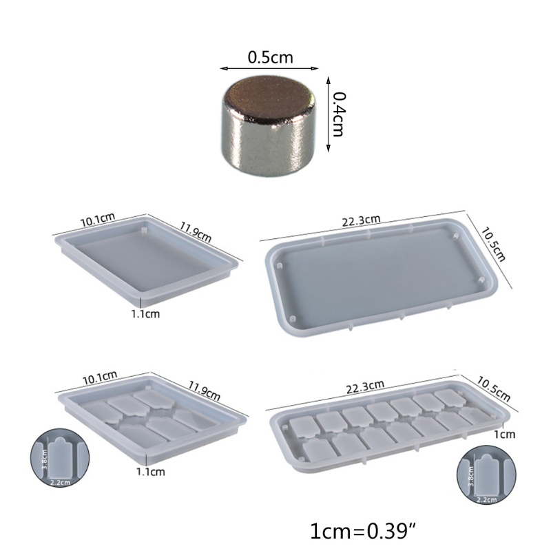 Siy Cetakan Memory Card 6 / 14 Sekat Bahan Silikon Untuk Kerajinan Tangan Diy