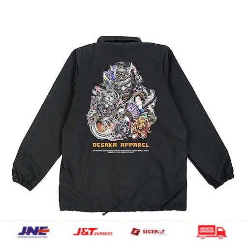 Coach jaket custom motif Sukajan samurai pria wanita distro keren