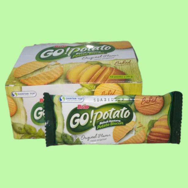 

SIANTAR TOP GO POTATO BISCUIT KENTANG 20GR 6 BOX/KARTON