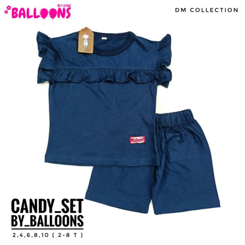 Candy Set by Ballons Setelan Kaos Anak Perempuan