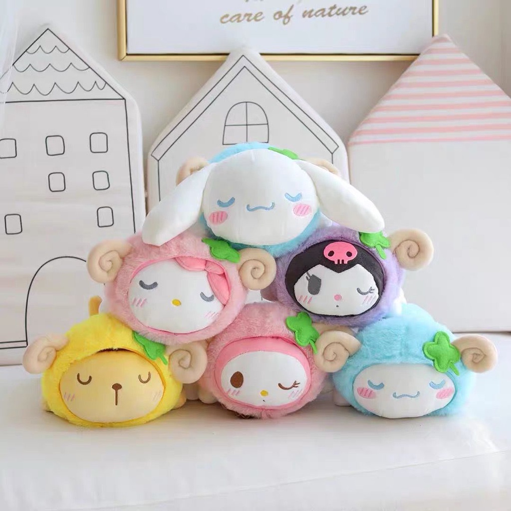 BONEKA KUROMI HELLO KITTY MELODY CINNAMOROLL POMPOMPURIN PURIN KOSTUM DOMBA IMPOR