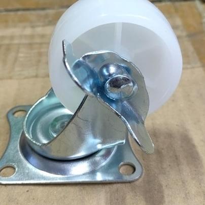 ✥ Roda 2 inch 4pcs 50mm - Xander Roda Etalase Troli Gerobak (Hidup Rem) ✭