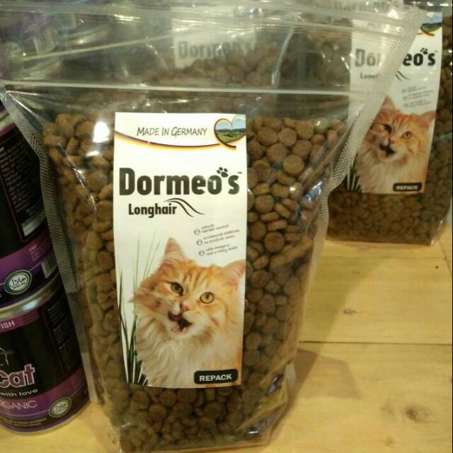 Makanan Kucing Cat Food Dormeos Dormeo S Long Hair Repack 1kg Shopee Indonesia