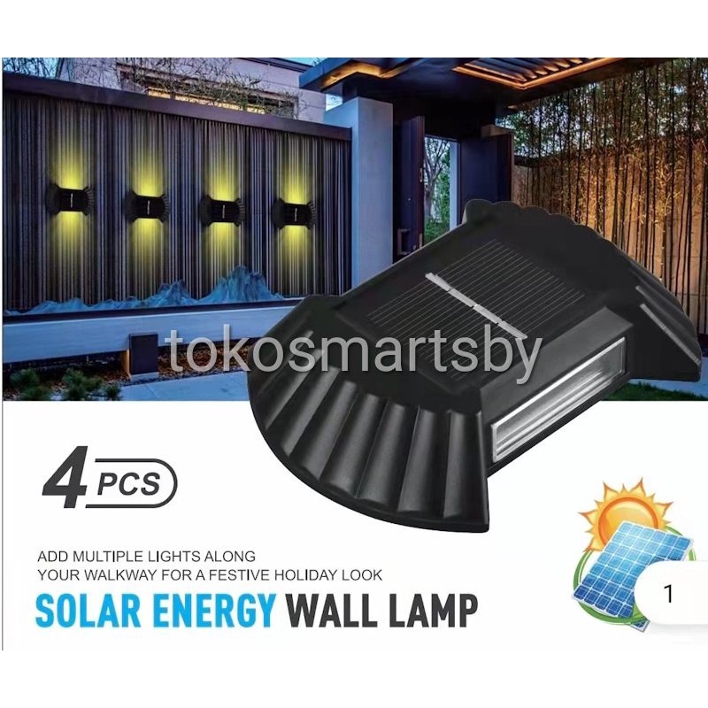 Lampu Dinding Solar Tenaga Surya 2 Arah NEW / Solar Energy Wall Lamp Type JJ 01