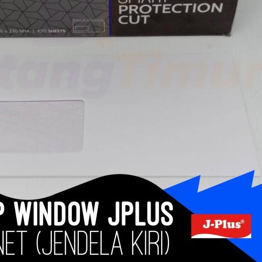 

✵ Amplop Putih Window Jendela Kiri JPlus 90 Cabinet 80gsm isi 100 lembar ✹