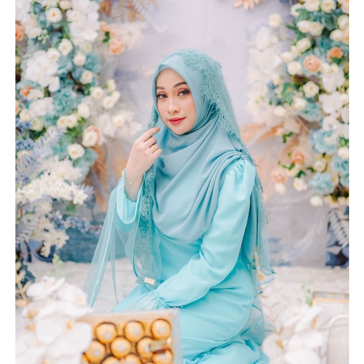 Veil Brokat ibu besan dan Pengantin / Slayer Pengantin Brukat