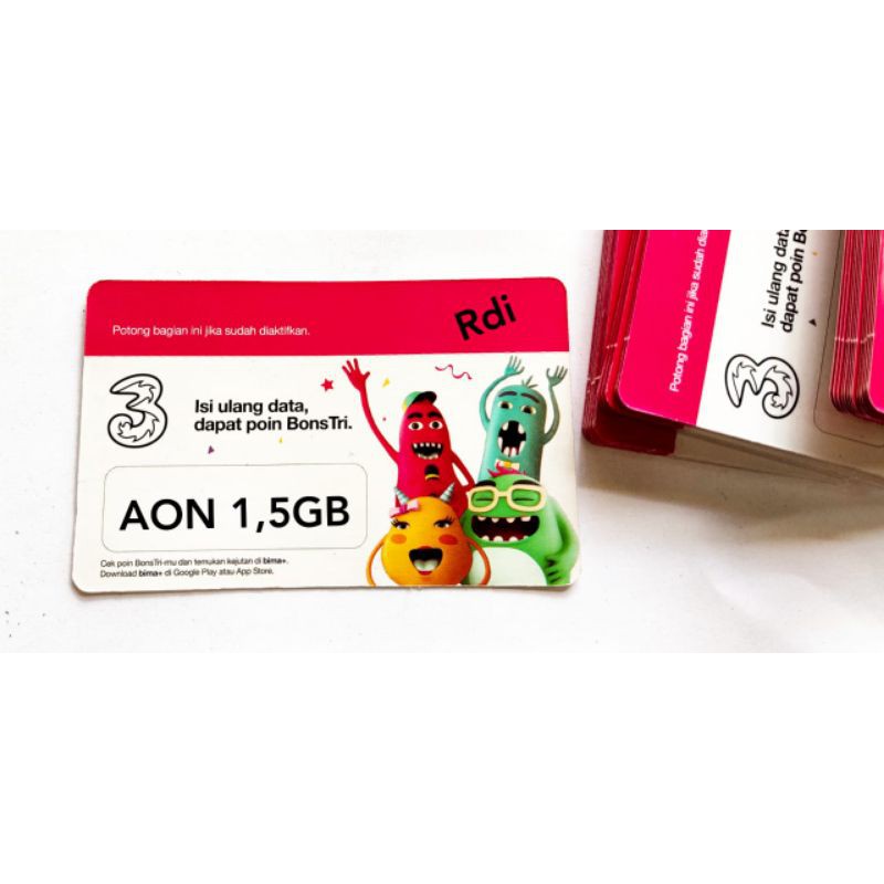 Voucher Data Tri Aon 1,5GB
