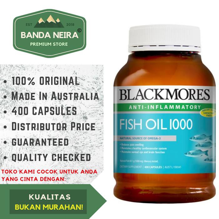 Blackmores Anti Inflammatory Fish Oil 400 Kapsul 1000 Mg Shopee Indonesia