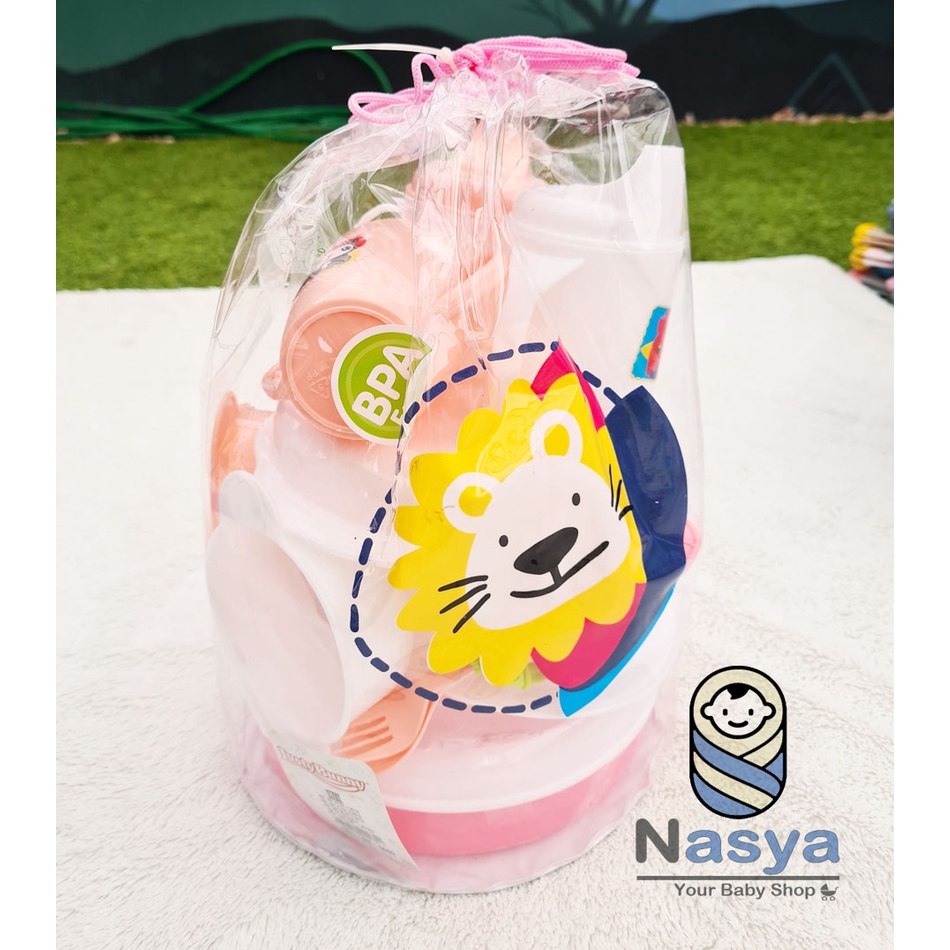 [R-059] Feeding Set Lusty Bunny- tempat makan bayi BPA free