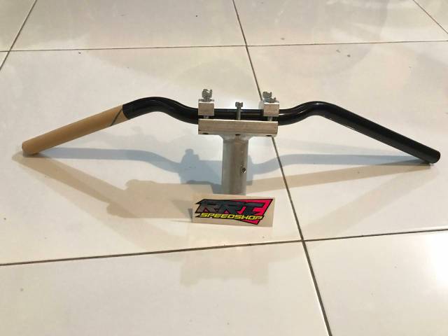 Paket lengkap Stang  RZR  ORIGINAL + dudukan ADAPTOR stang Roadrace Yamaha JUPITER MX KING 125Z &amp; Honda DLL