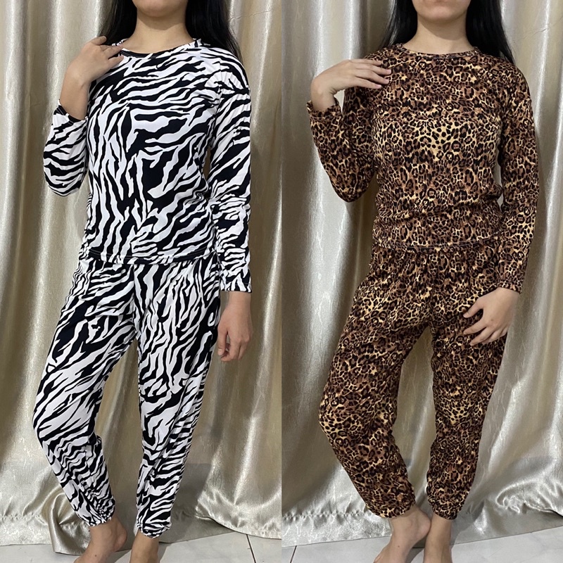KC SET MOTIF / SET ZEBRA / SET MACAN / SETELAN WANITA PRINTING