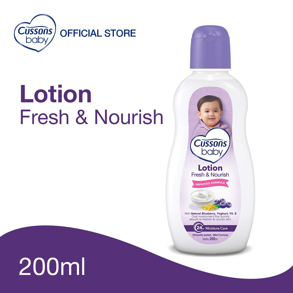 Cussons Baby Lotion Fresh & Nourish 200ml Shopee Indonesia