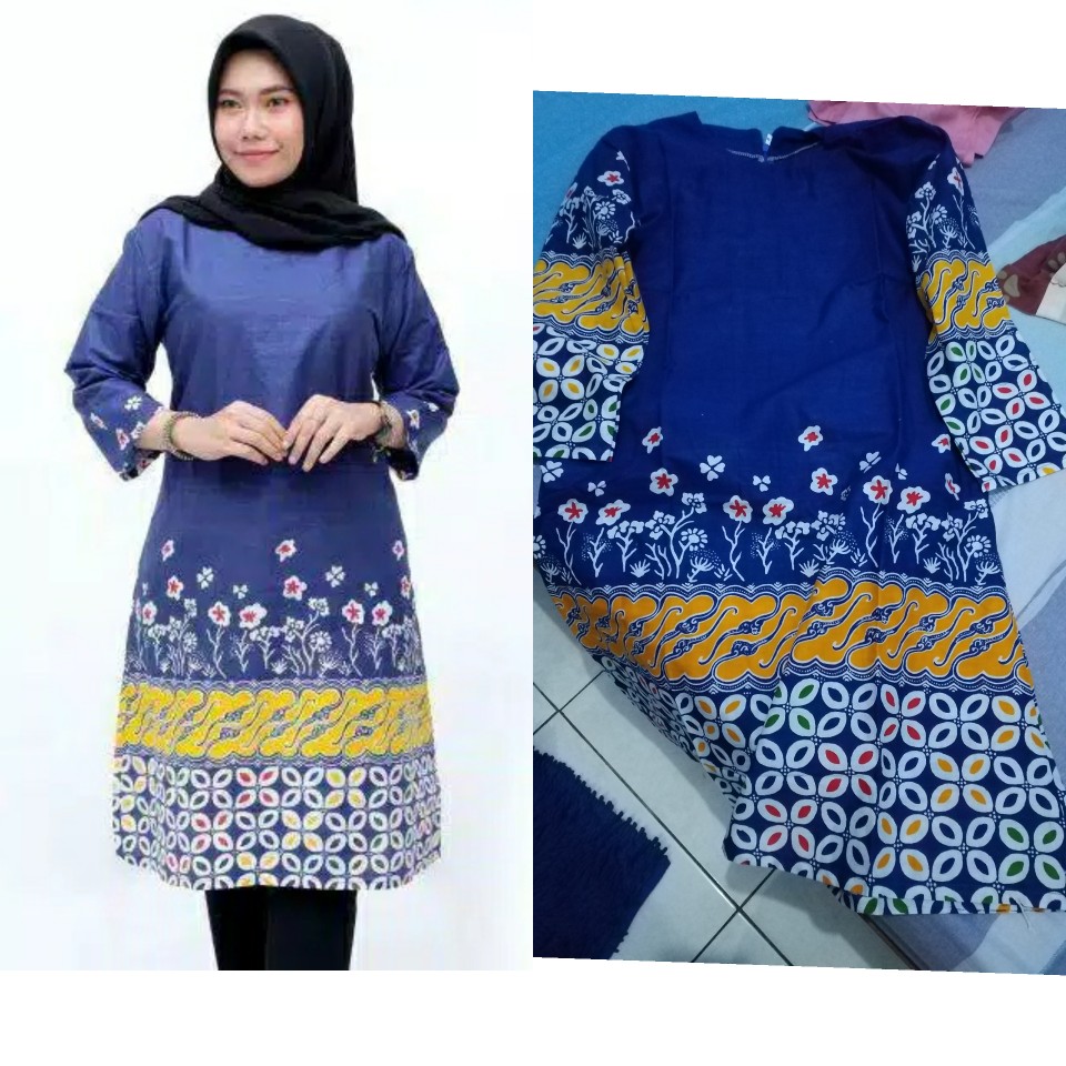 #bayardirumah Tunik Batik Wanita M L Xl Xxl Jumbo