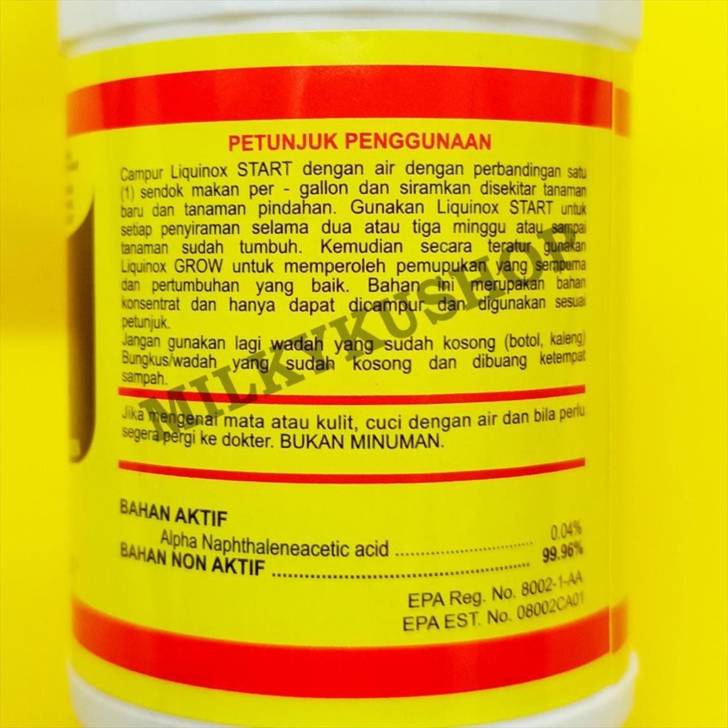 LIQUINOX VITAMIN B1 100 ML HORMON PUPUK CAIR ZPT ORIGINAL