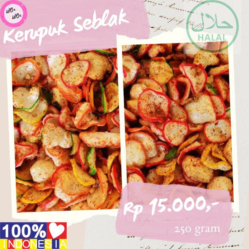 

Kerupuk Seblak Jablay Pedas Kencur Tanpa Bahan Pengawet Terlaris Murah Meriah Woa Woe Snack Termurah