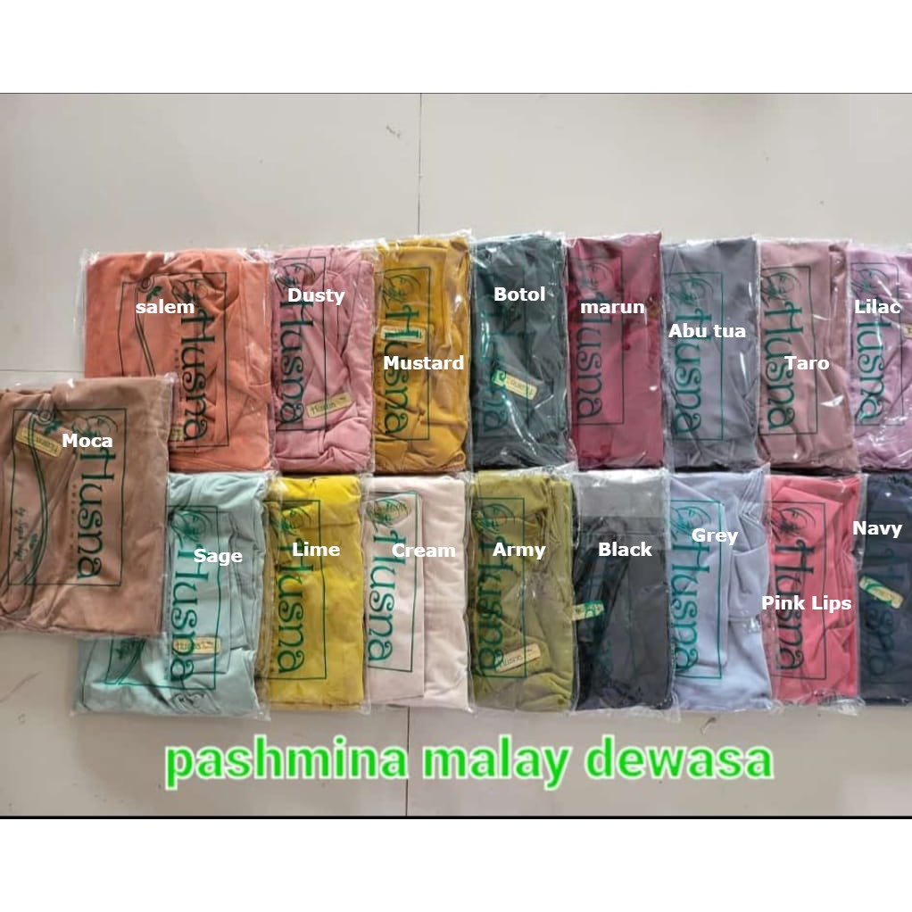 Pashmina Malay  Husna Jersey Premium Zara