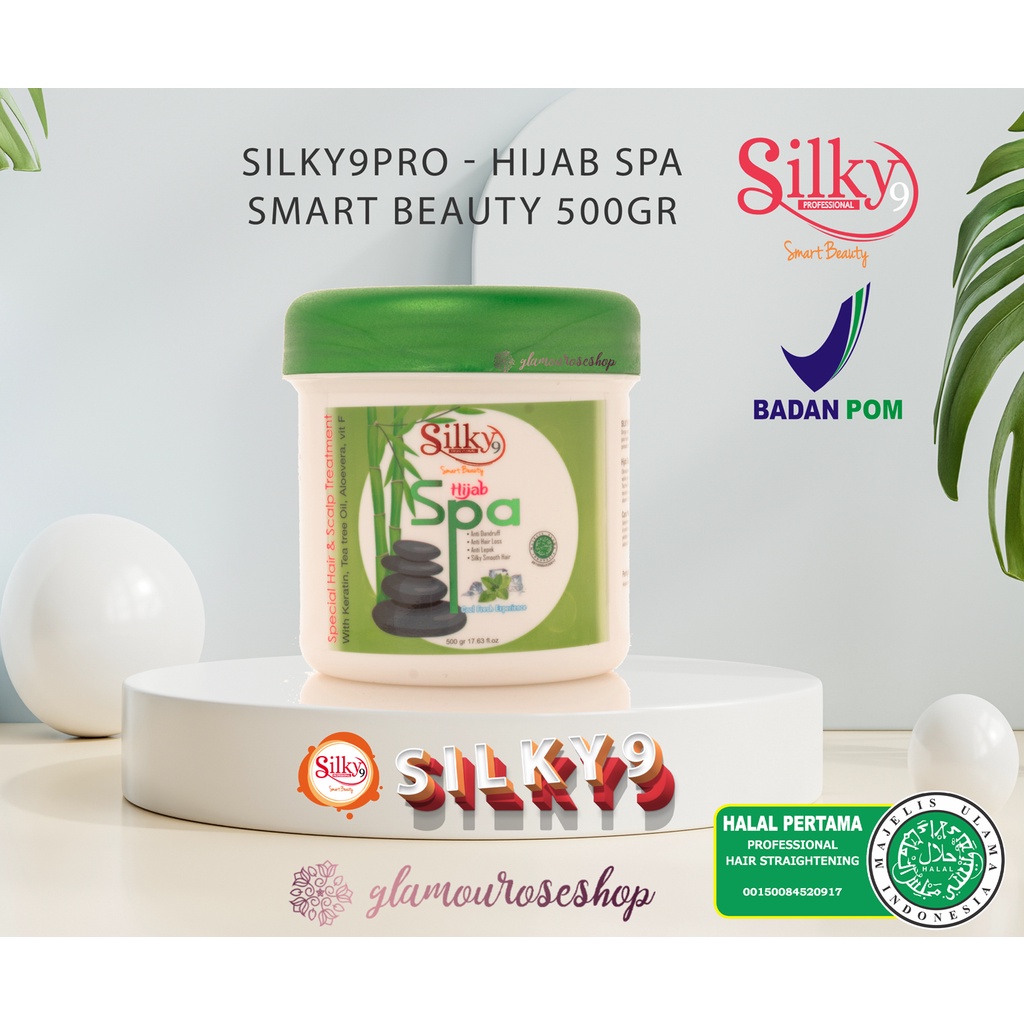 SILKY9 PRO SILKY NINE HIJAB SPA Hairmask Keratin 500GR